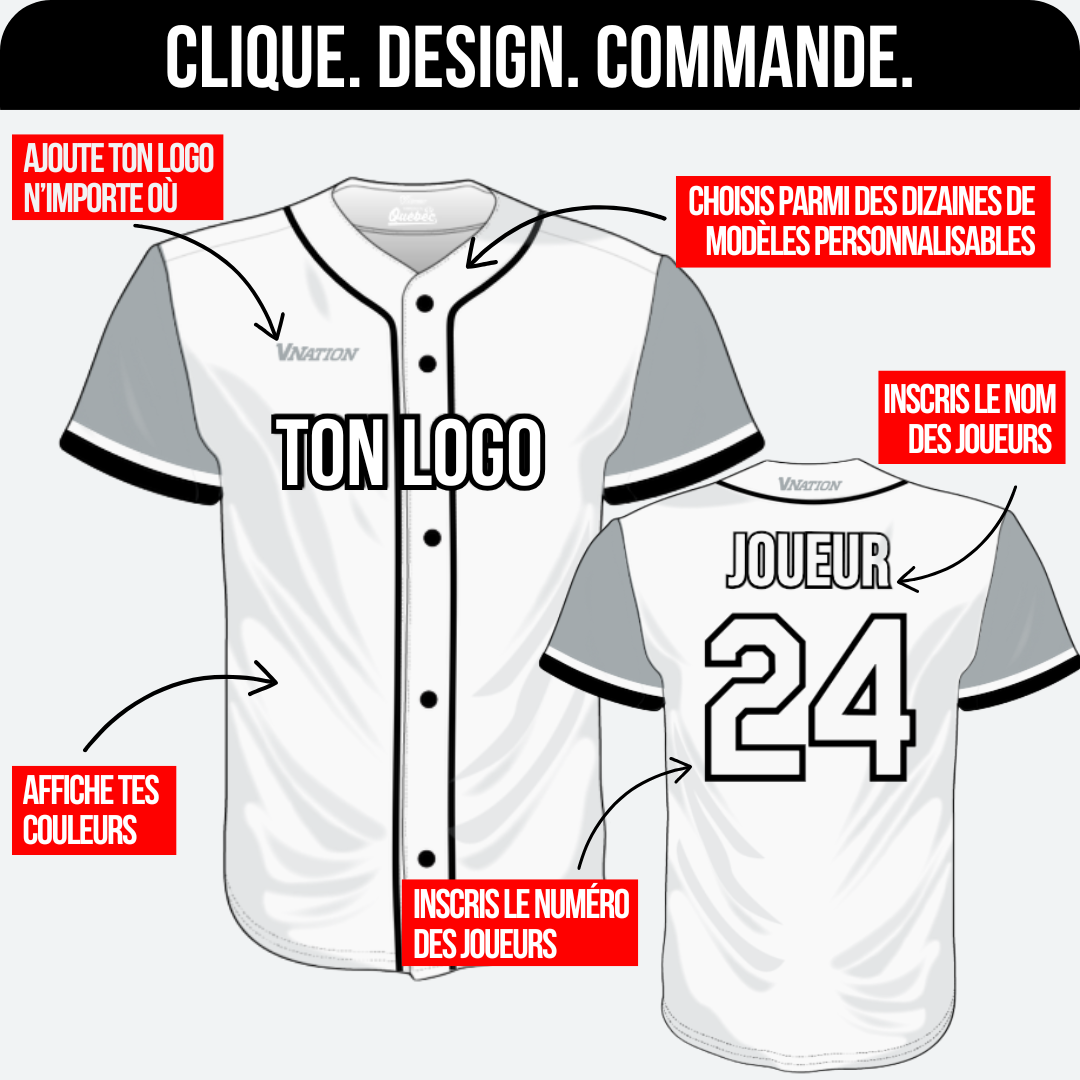ACTIF Chemise de Baseball