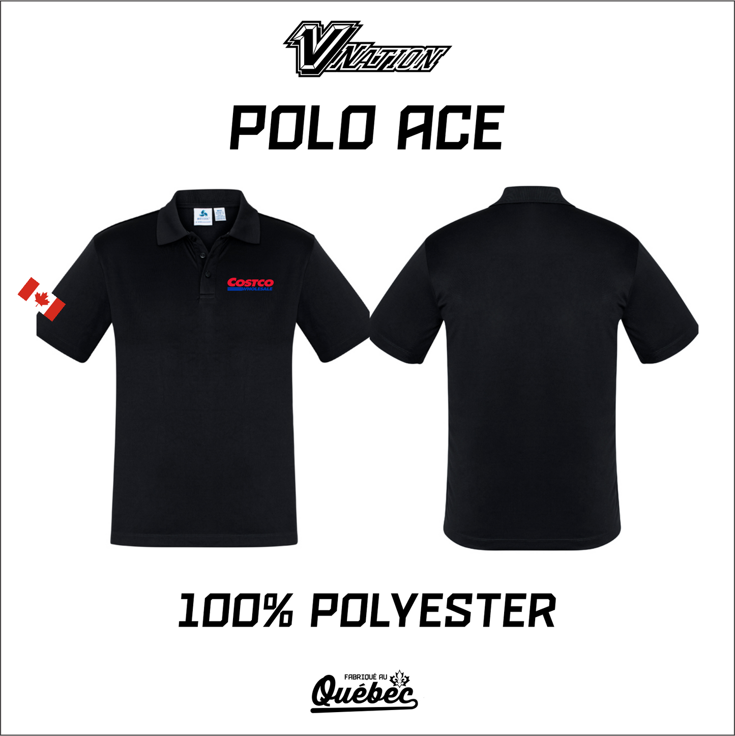 Polo Ace Homme et femme- Costco -FIFA