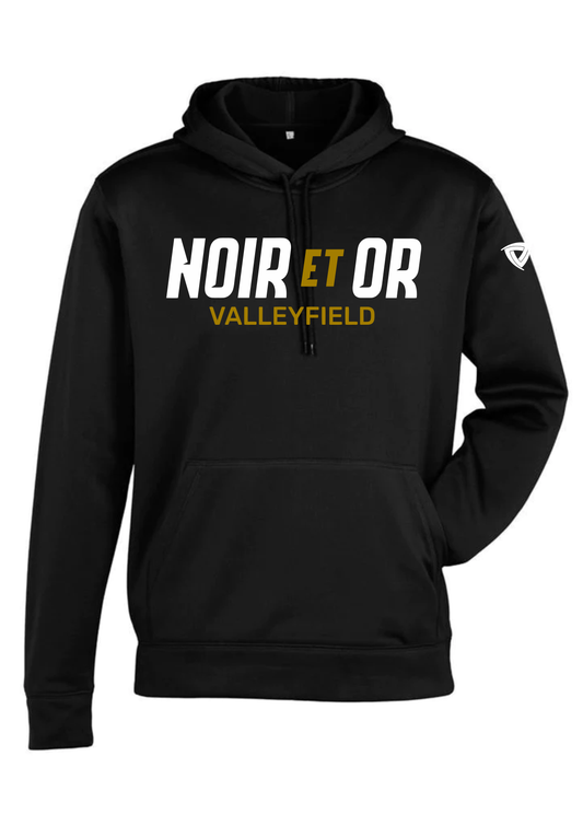 Hoodie Hype - Noir et Or - cegep de Valleyfield