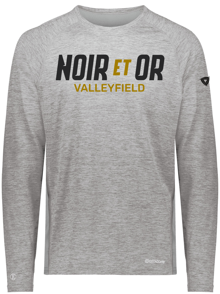 T-shirt coolcore M/L Noir et Or - Cegep de Valleyfield