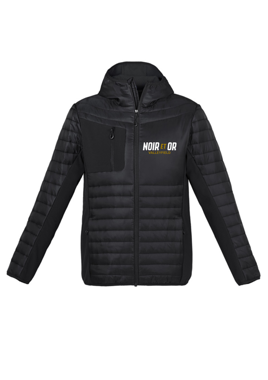 Manteau intersaison J134M - Noir et Or - Cegep de Valleyfield