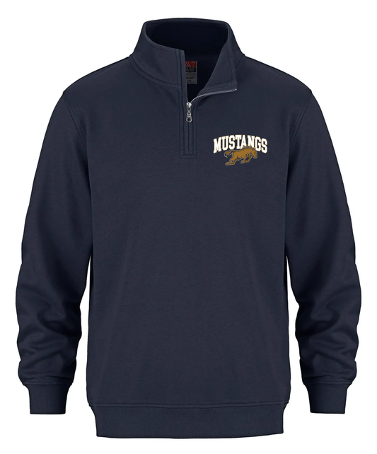 1/4 Zip Flux - MUSTANGS