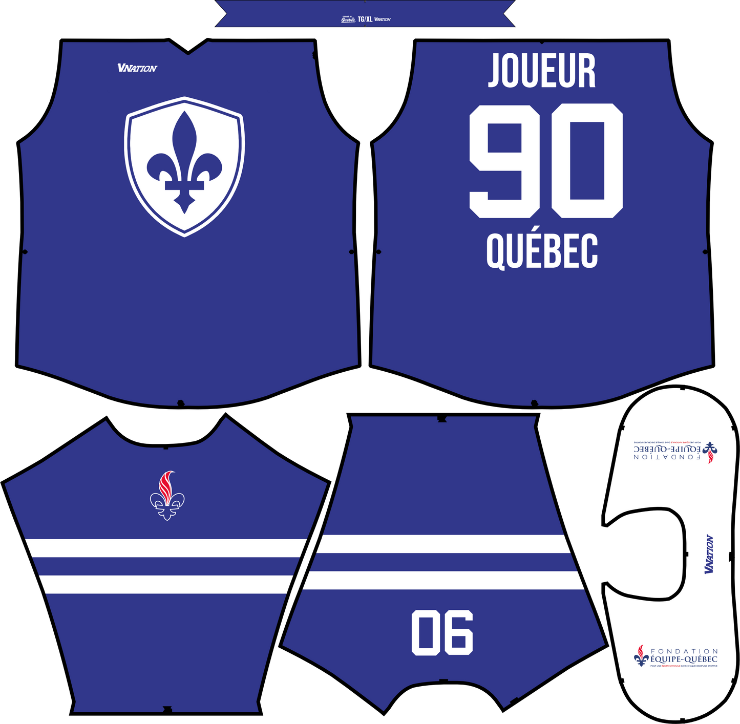 Chandail hockey - Fondation équipe Quebec