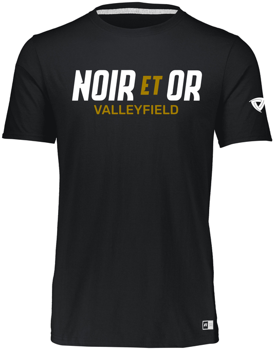 T-shirt essential - Noir et Or - Cegep de Valleyfield