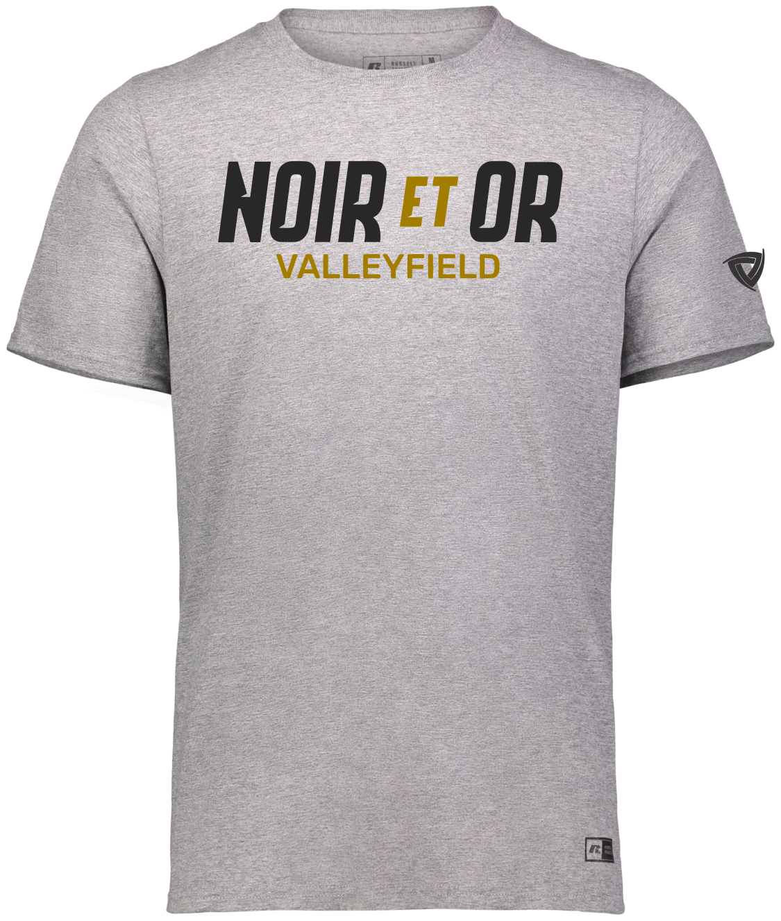 T-shirt essential - Noir et Or - Cegep de Valleyfield