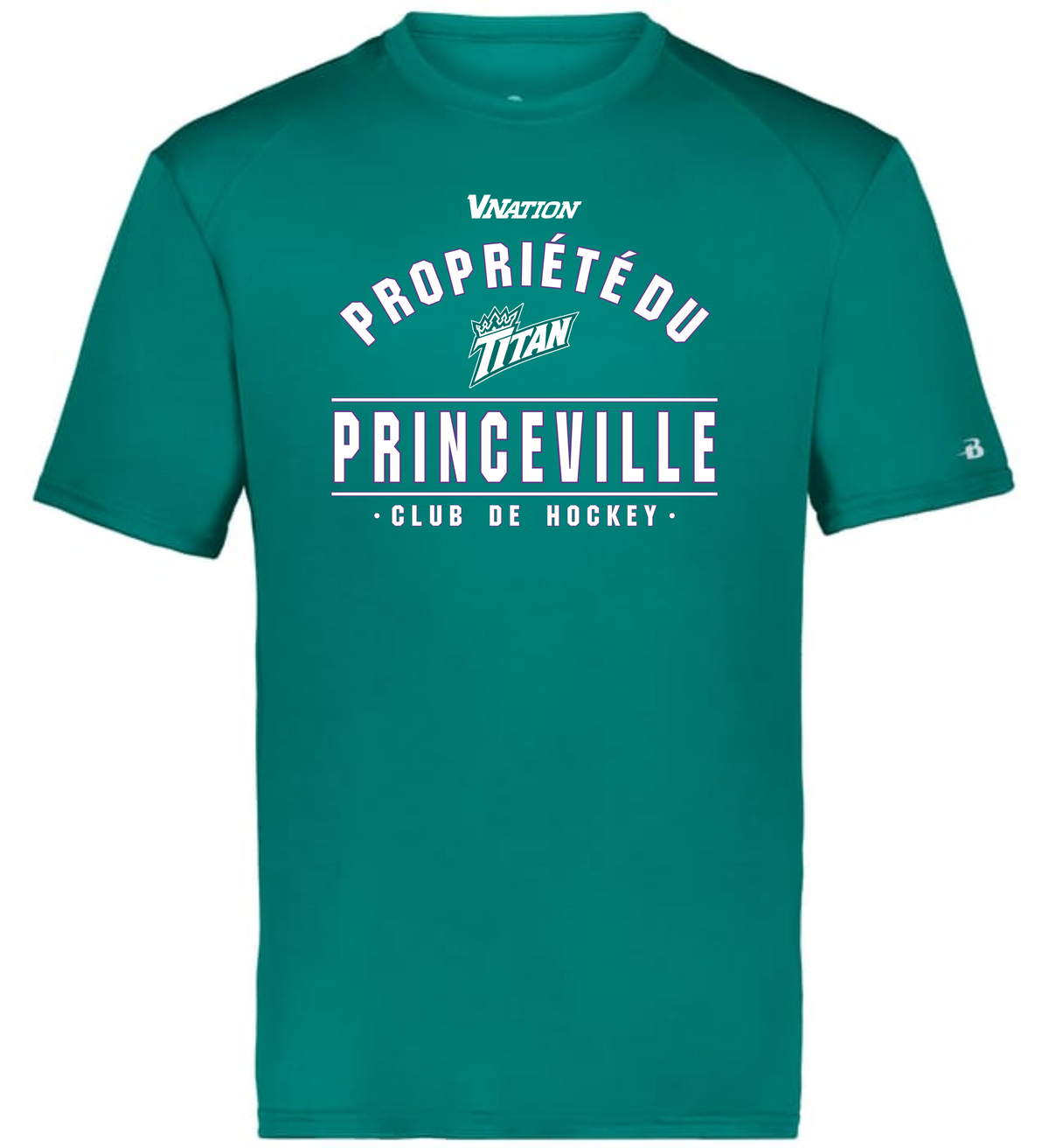 T-shirt B-core Badger- Titans de Princeville