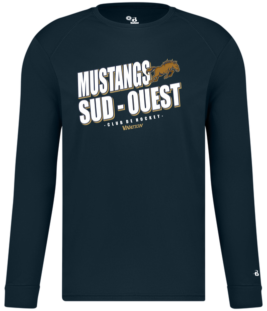 Manches longuesB-core Badger-MUSTANGS