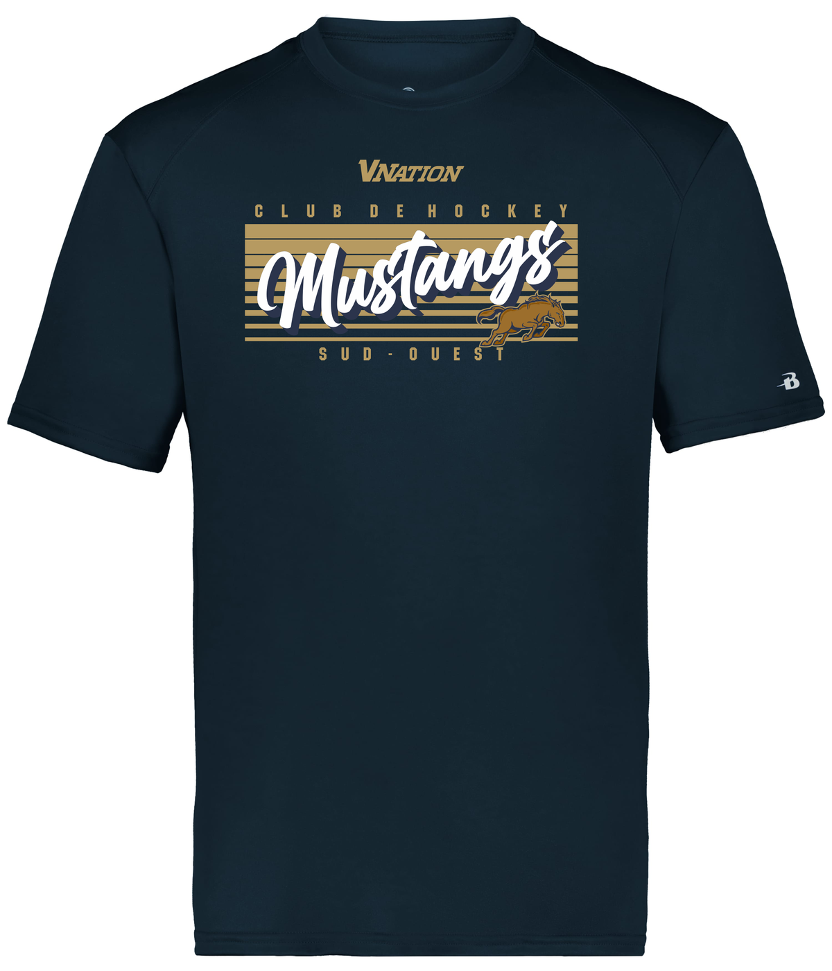 T-shirt B-core Badger- MUSTANGS