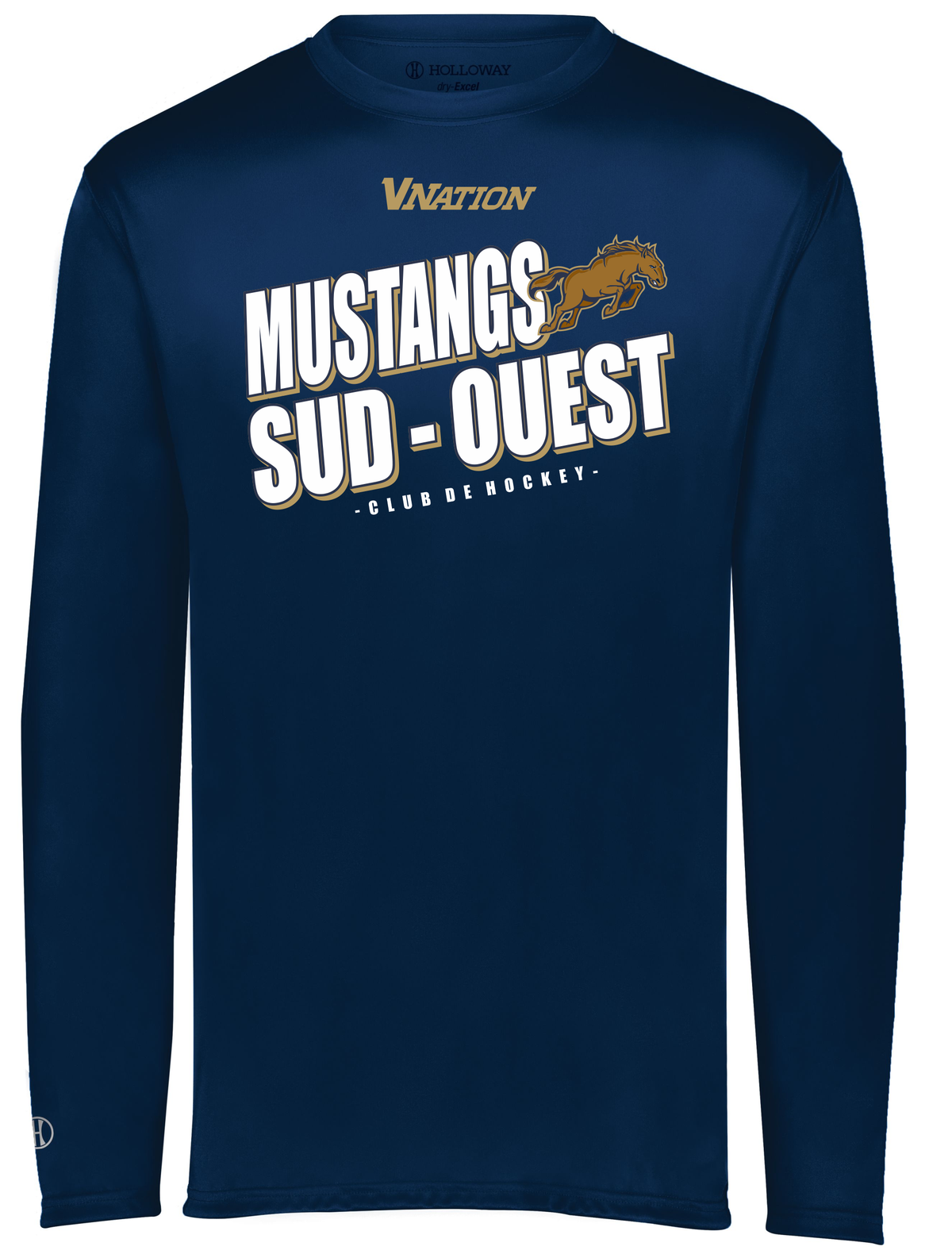 Manches longues performance-momentum-MUSTANGS
