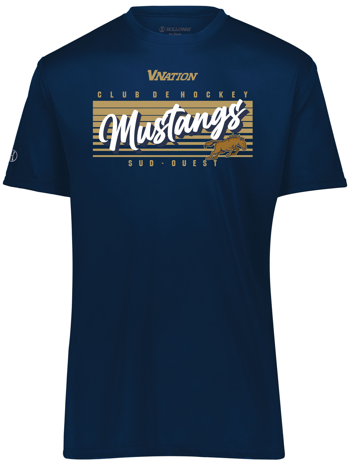 T-shirt performance-momentum-MUSTANGS