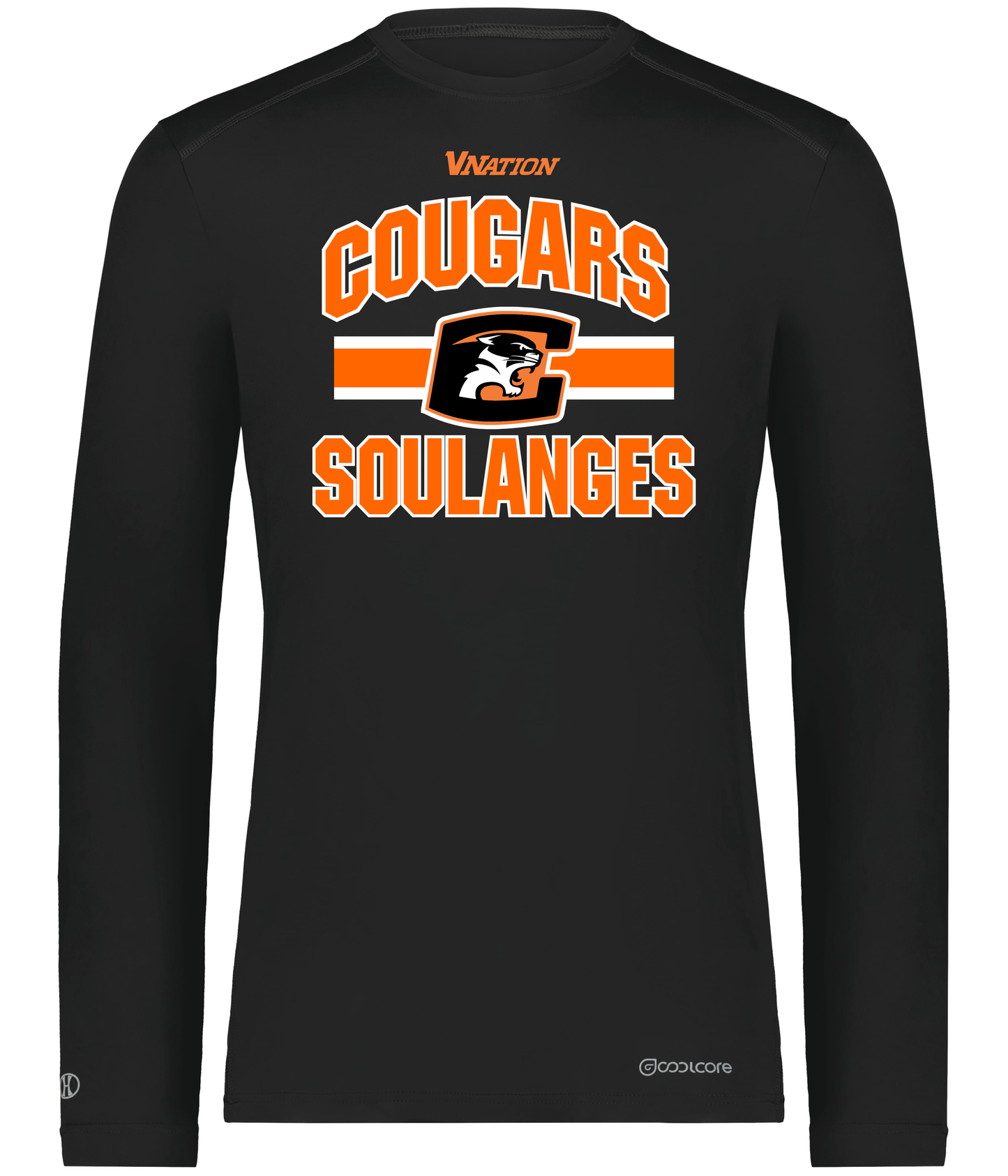 T-shirt Coolcore Manches longues- Cougars Soulanges
