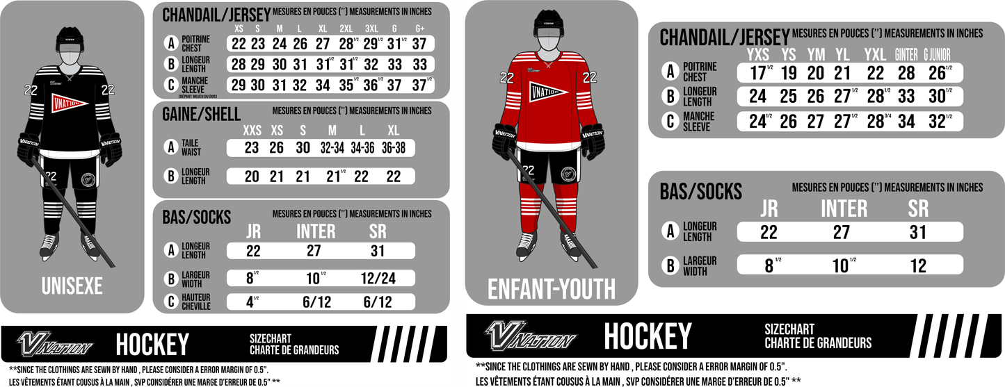 Chandail hockey - Fondation équipe Quebec